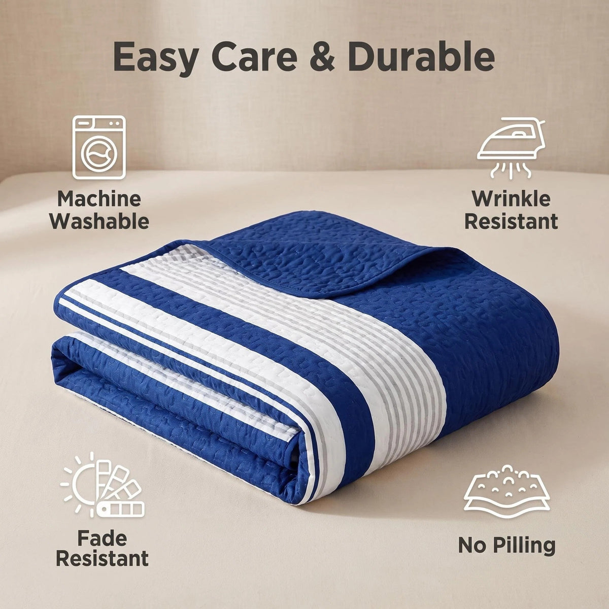 Couche de lit et d'un rideau bleu profond 9 pièces