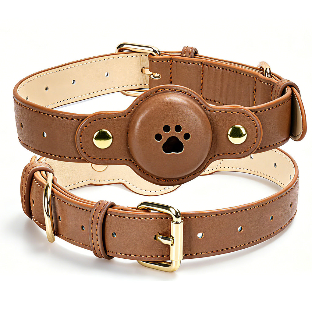 Collier GPS en cuir PU en cuir