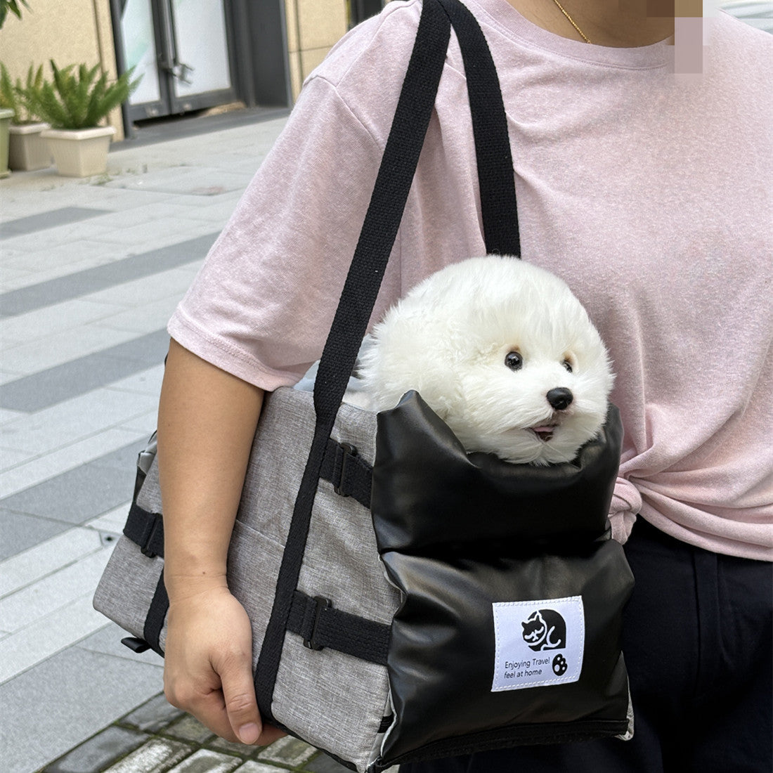 Lit de chien en cuir Cat Carrier et tapis de siège de voiture