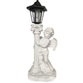 Ancienne colonne romaine Angel Lampe solaire ornement Jardin Balcon Paysage Lumière