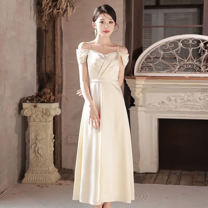 Luxury Champagne Niche Summer Dress