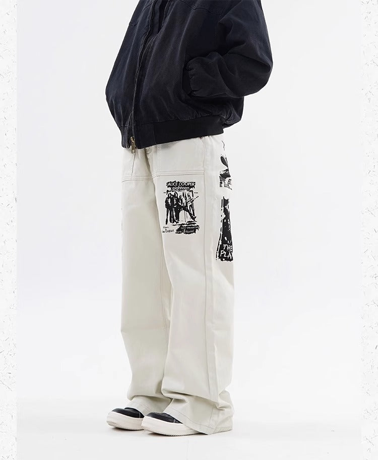 Hip Hop Imprimer Jeans Printemps Homme