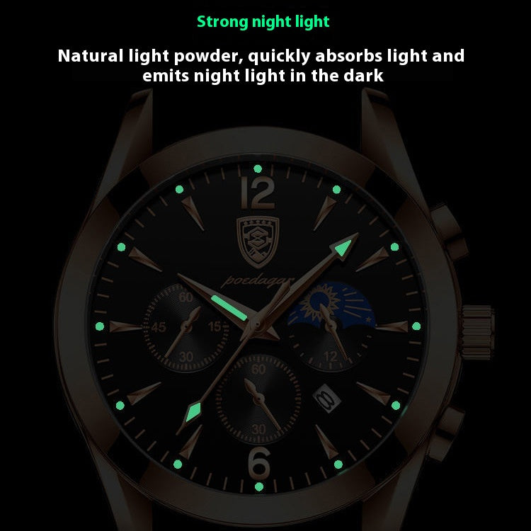 Montres hommes lumineuses imperméables