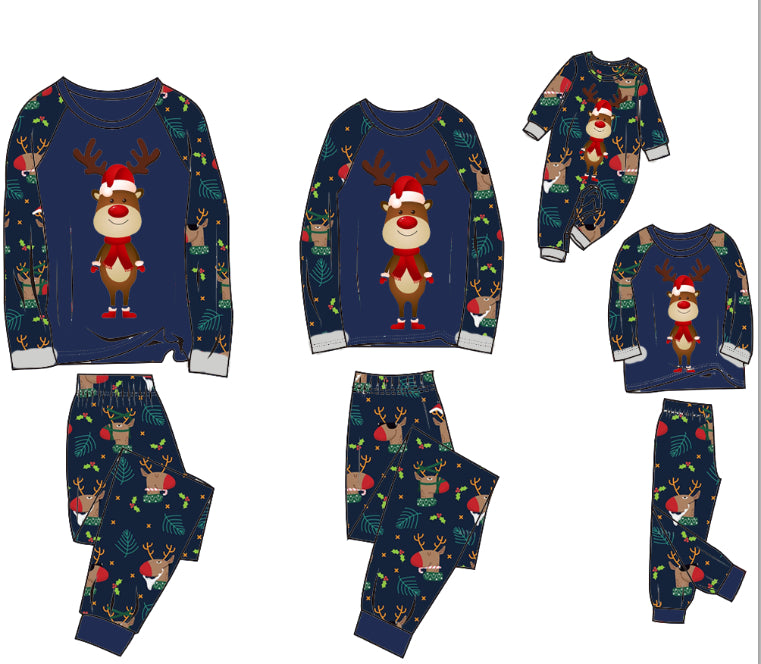 Pyjama de famille Costume bébé Noël Parent-enfant Pyjama