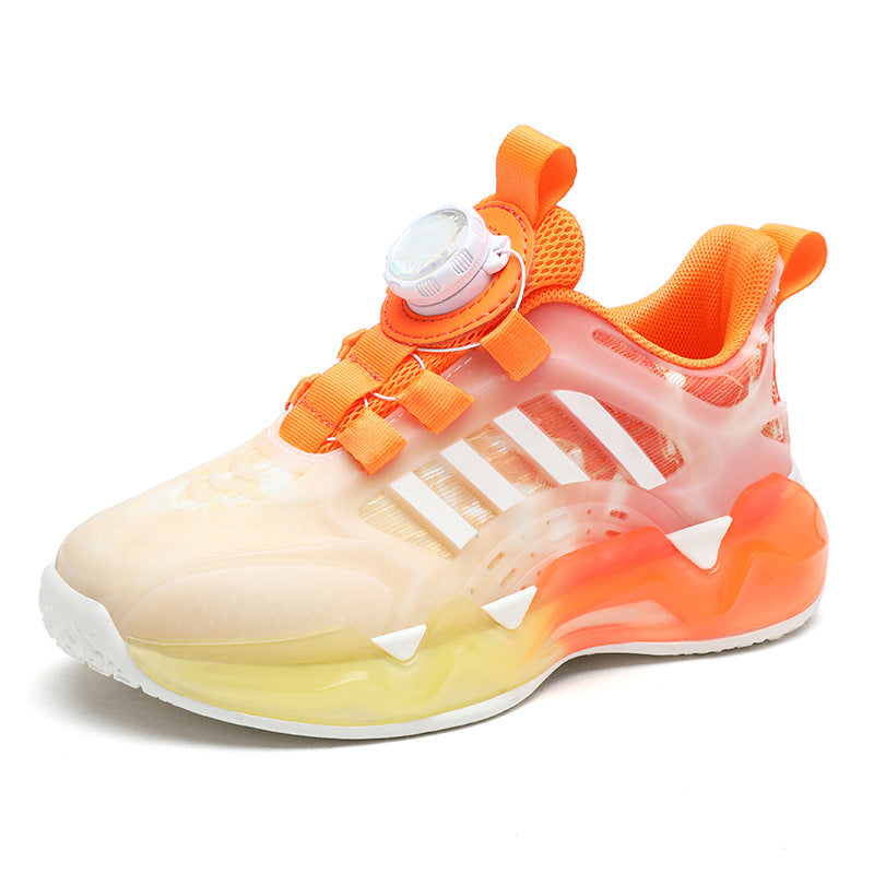 Chaussures pour enfants Rotating Button Boy Non-slip Soft Bottom