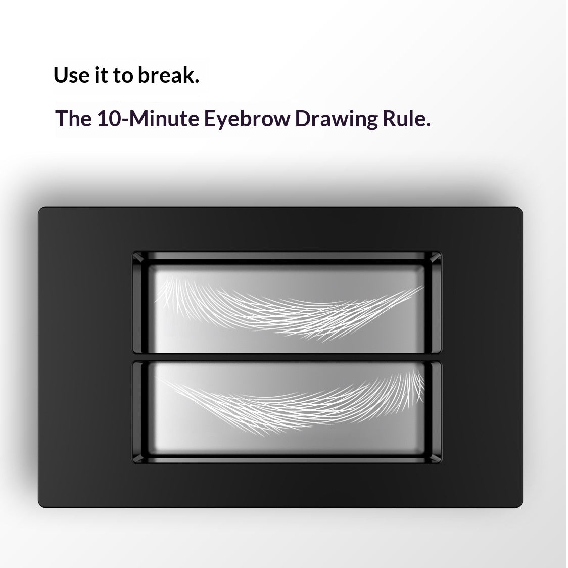 Waterproof eyebrow stamp for natural-looking brows in one step