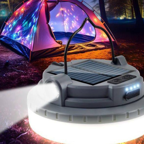 Outdoor Solar-alimenté Multi-fonction USB LED Camping Light