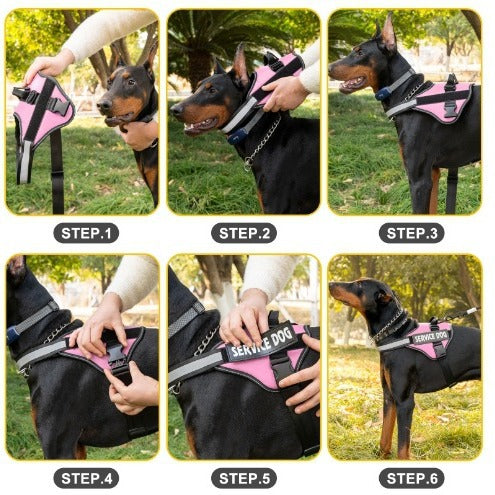 Harnais LeashVest-styl pour chiens moyens à grands