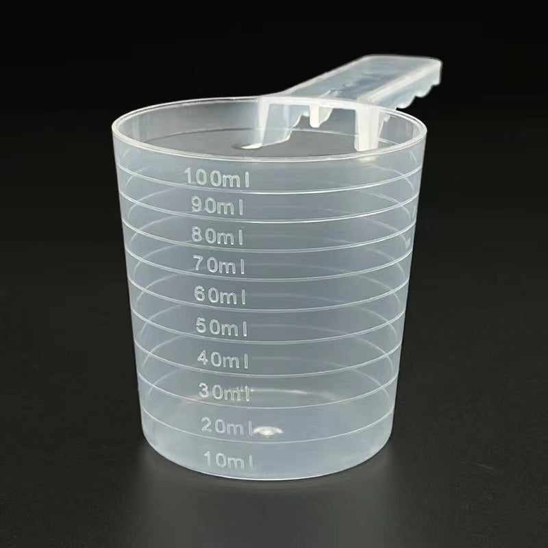 Milliliter liquide transparent en plastique de mesure pour poudre de lait