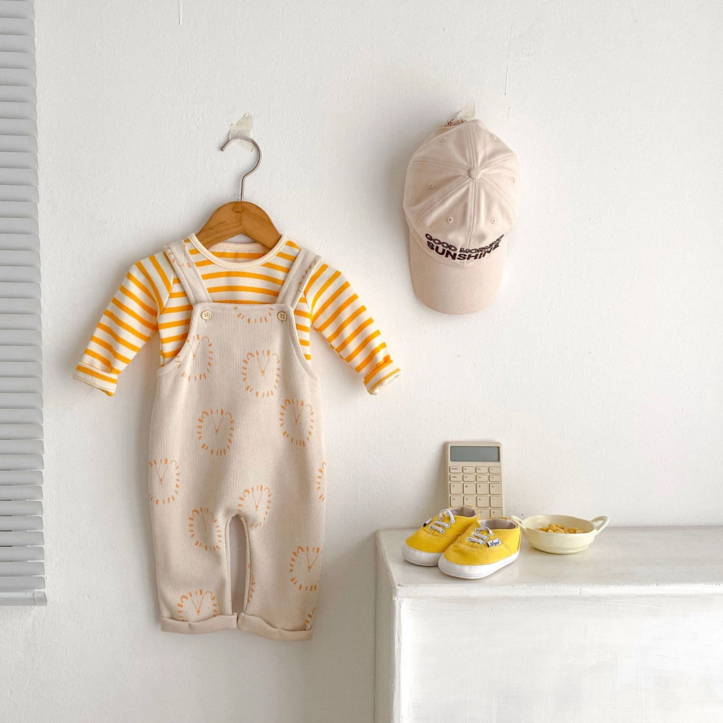 Cute Casual Baby striped Top ensemble de deux pièces