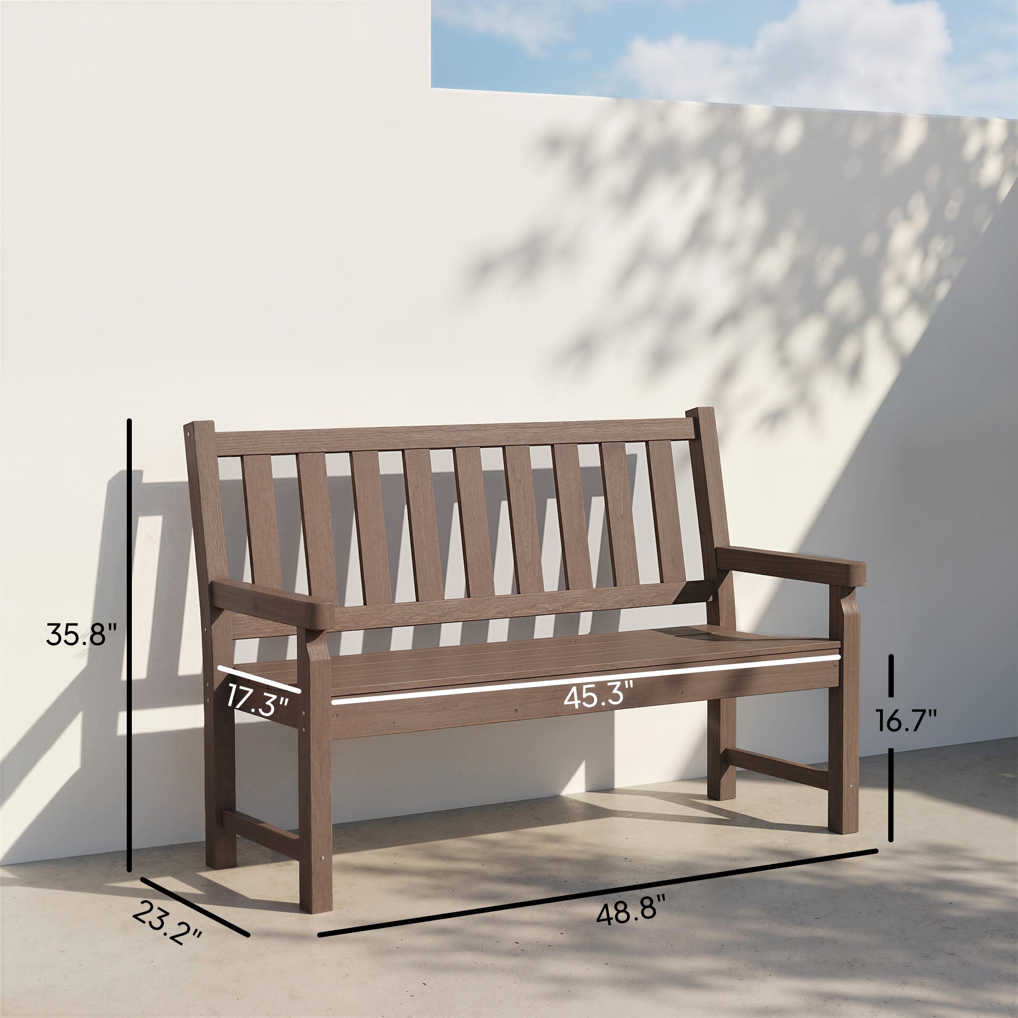 Banc de jardin 2 personnes