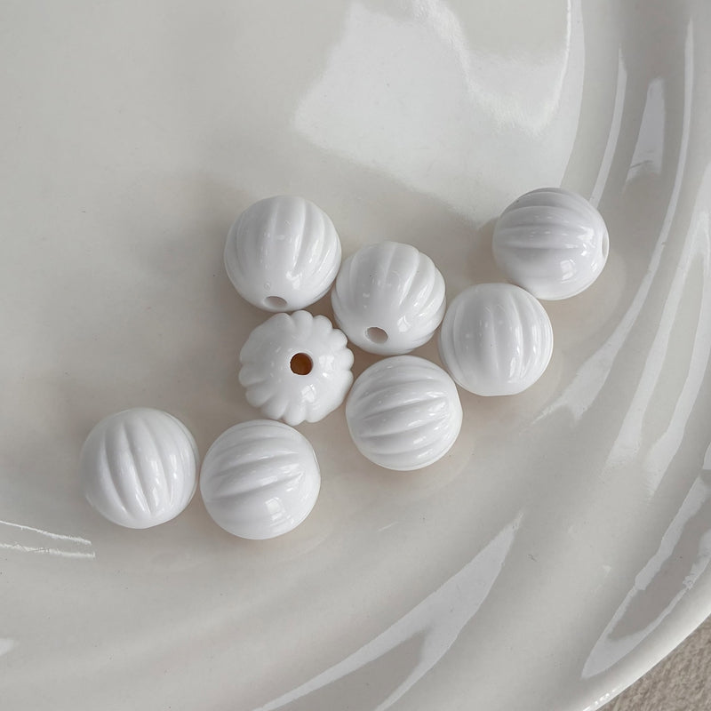 Perles de citrouille acrylique 14mm