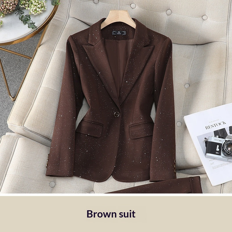 AutomneHiver Commuté Élégant costume professionnel Outfit Vêtements de travail