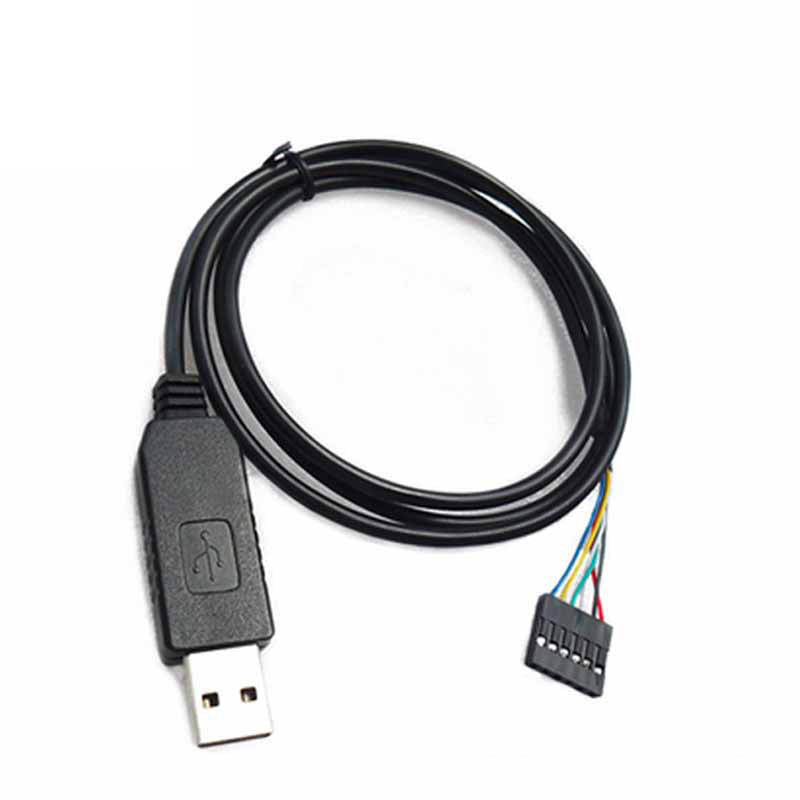 FT232 Ligne Flash USB vers TTL Ligne de téléchargement avec CTS RTS 6PIN