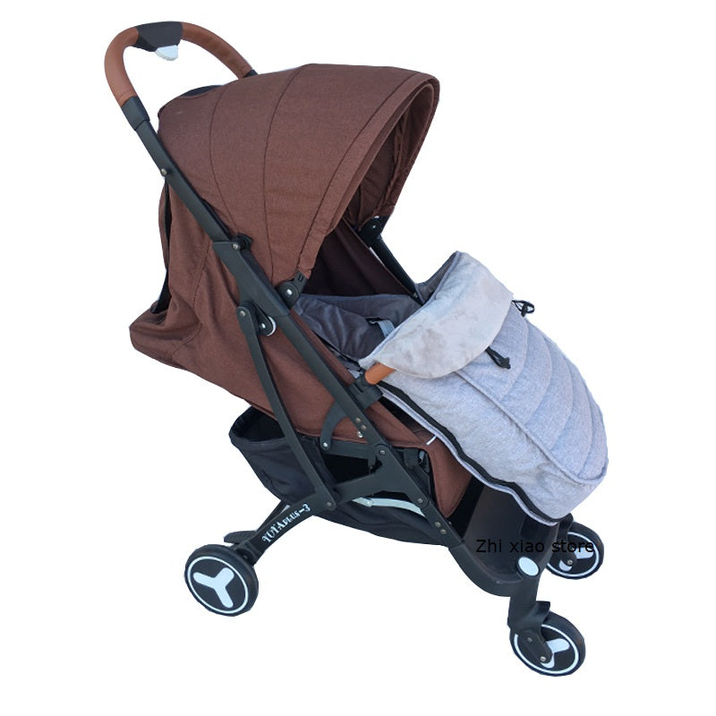 Poussette bébé Sac de couchage Couverture chaude pare-brise épais