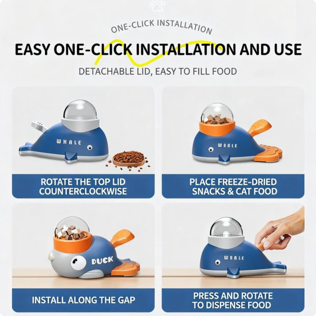 Jouet de distribution interactif pour chats et chiens
