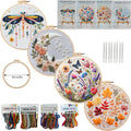 Broderie Diy Matériau Package Argent Lune Papillon Dragonfly Fallen Leaf Pattern
