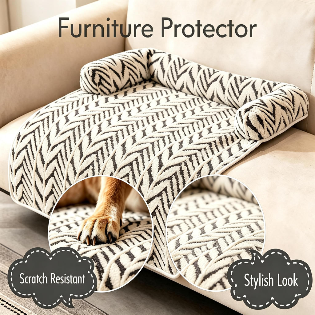 Calmer les tapis de lit pour chien avec le cou et le soutien de la tête