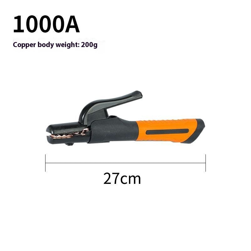 Pinces électriques de soudage Poignée de nylon Poignée de soudure Shell Pure Copper Electrode Clamp