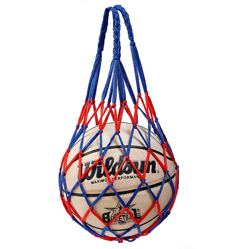 Sac filet de basketball rouge bleu-1 filet +2 broches-1 sac