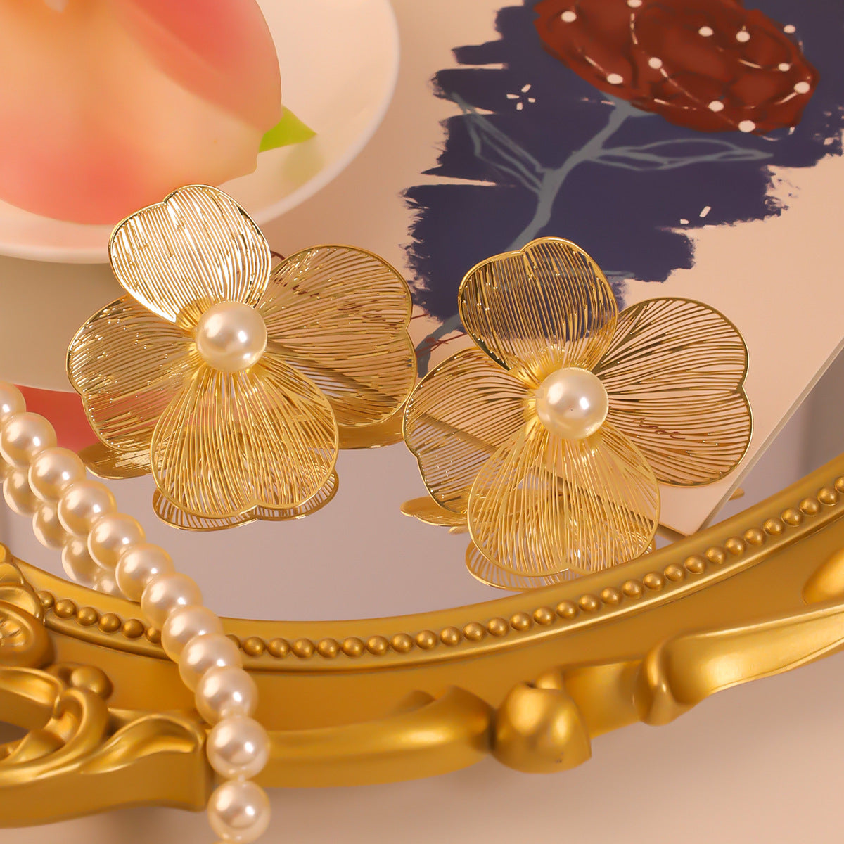 Boucles d'oreilles en métal minimaliste pour femmes - Cadeau élégant d'usure quotidienne