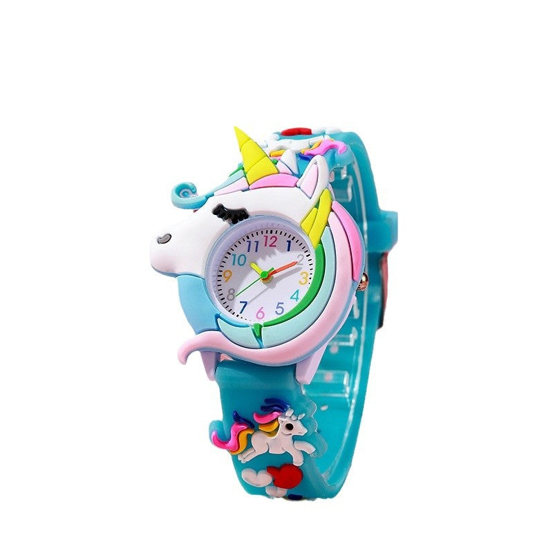 Mignon et fashionable montre de dessin animé en silicone pour enfants