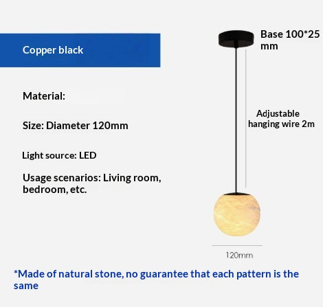 Lampe de pendentif côté lit réglable pour la chambre