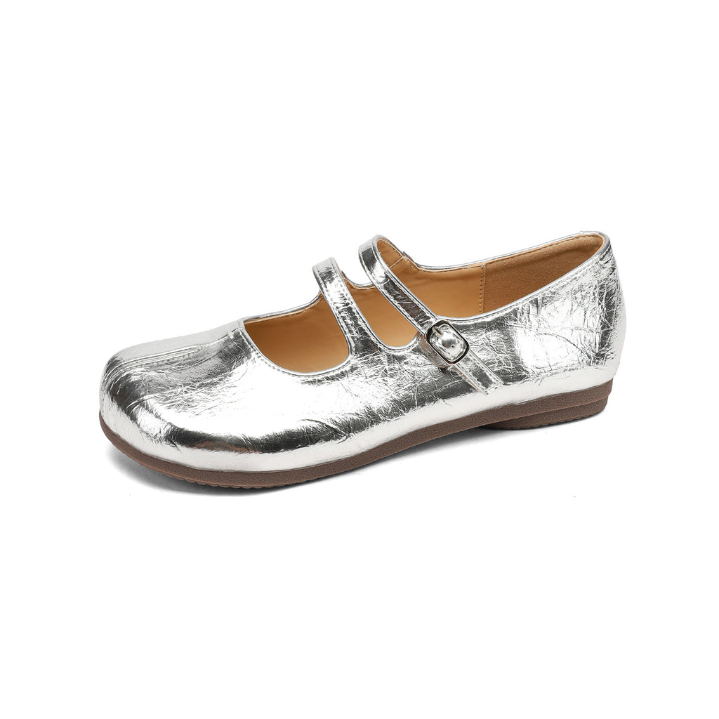 Porcs Trotter en forme de femmes FlatLow coupe monocouche chaussures avec une sangle sur l'intérieur