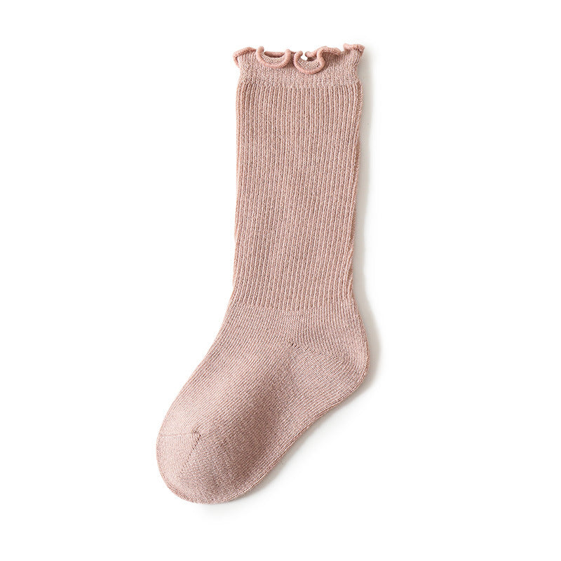 Printemps et automne mince Section mois Nouveau-né Chaussettes bébé en automne et en hiver