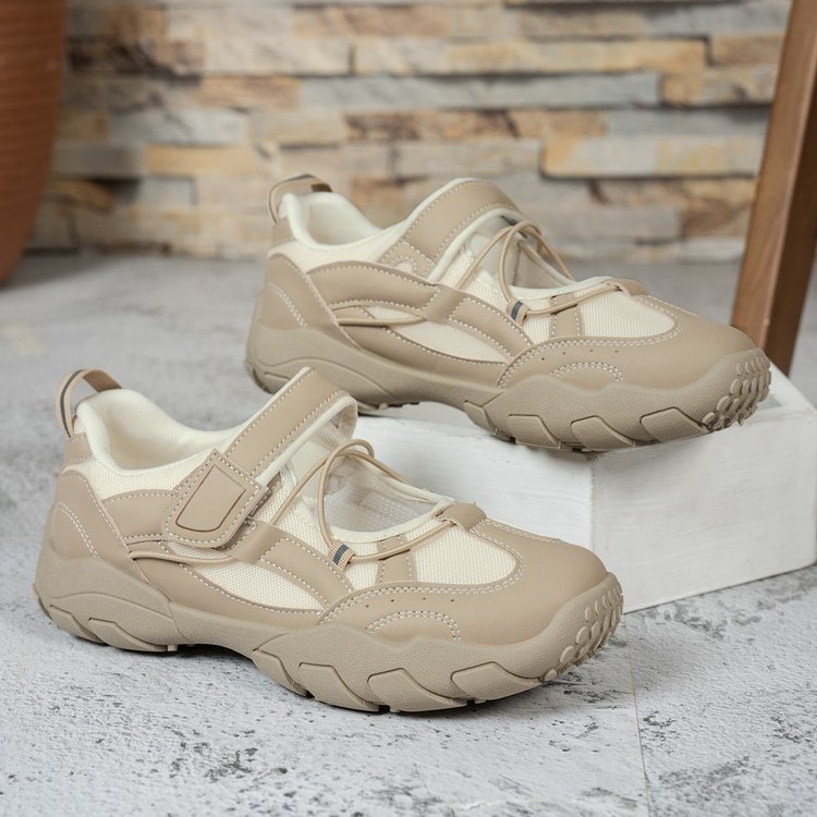 Vintage Mary Jane Trainer Platform White Sneakers