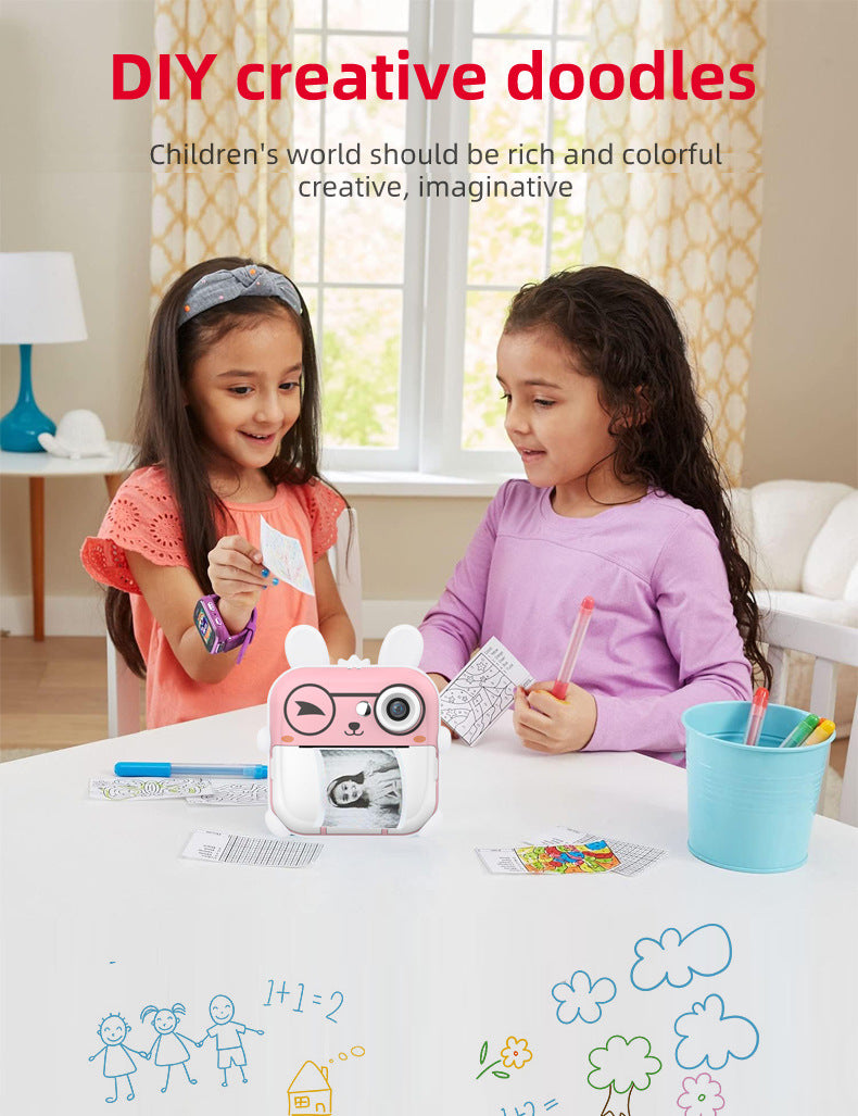Q5 Polaroid Caméra de dessin animé numérique pour enfants