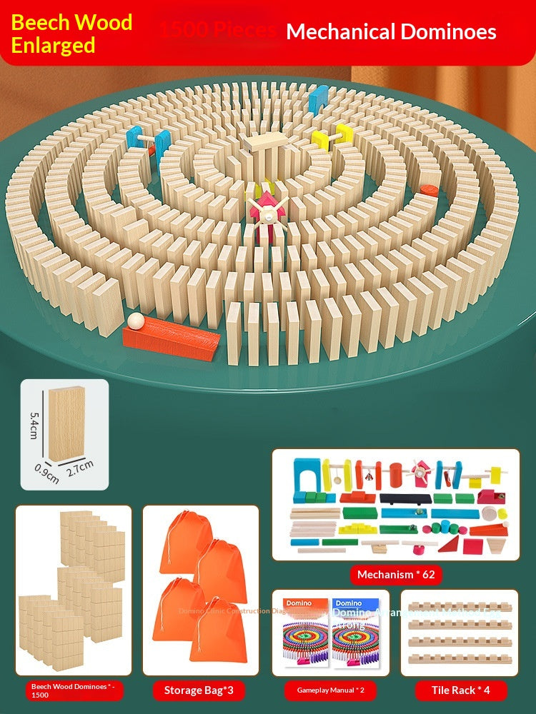 Puzzle éducatif Jouet Mécanisme Bâtiment Blocs Cadeau Dominos