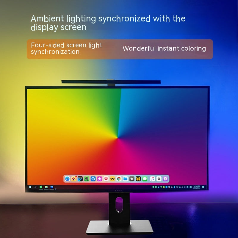 Ordinateur avec lumières d'écran