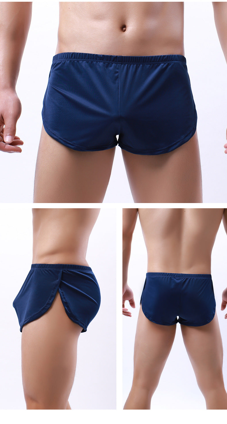 Sous-vêtements pour hommes Silky Round Edge Sports Sous-vêtements Accueil Short