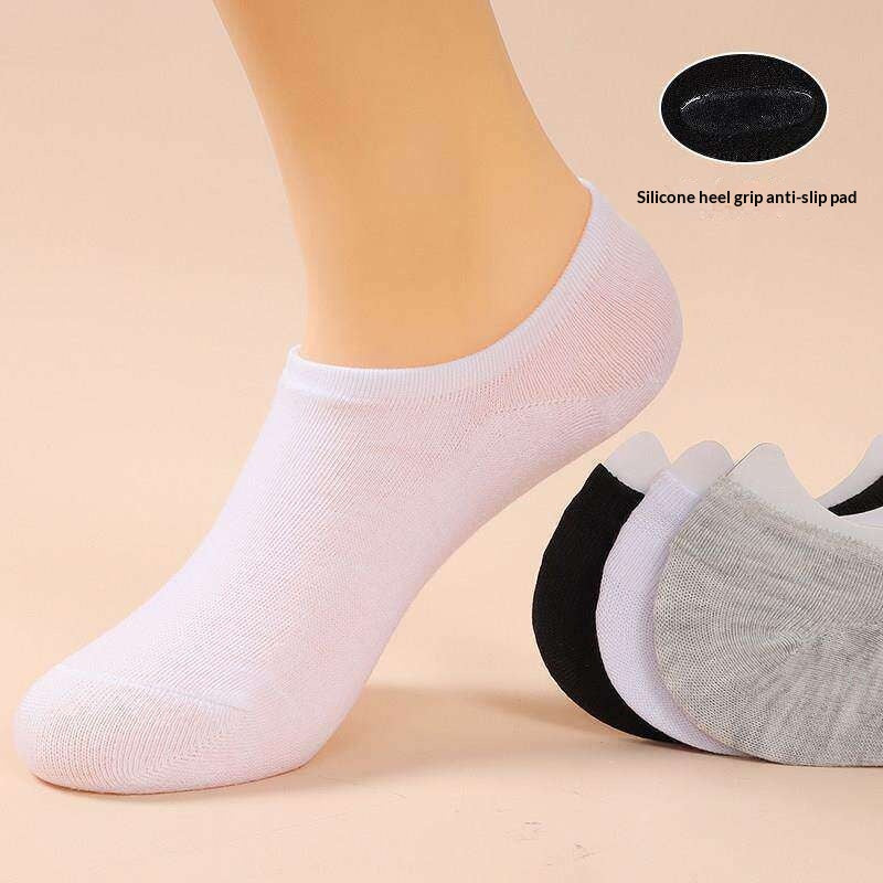 Chaussettes invisibles Chaussettes d'été respirantes en couleur solide