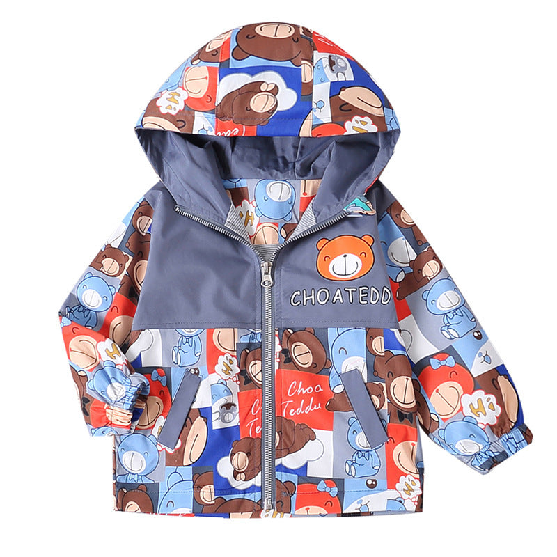 Garçons et filles Style coréen Trendy petites et moyennes vestes pour enfants