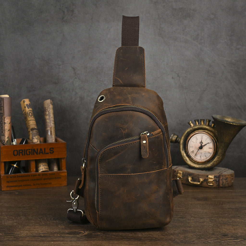 Sac transversal multi-fonctionnel extérieur rétro homme