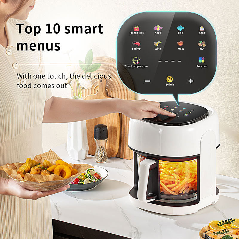 White Electric Air Fryer 4-5L