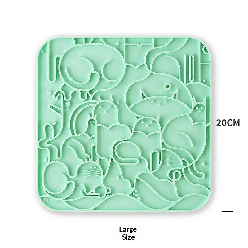Tapis pour animaux de compagnie en silicone pour le collage