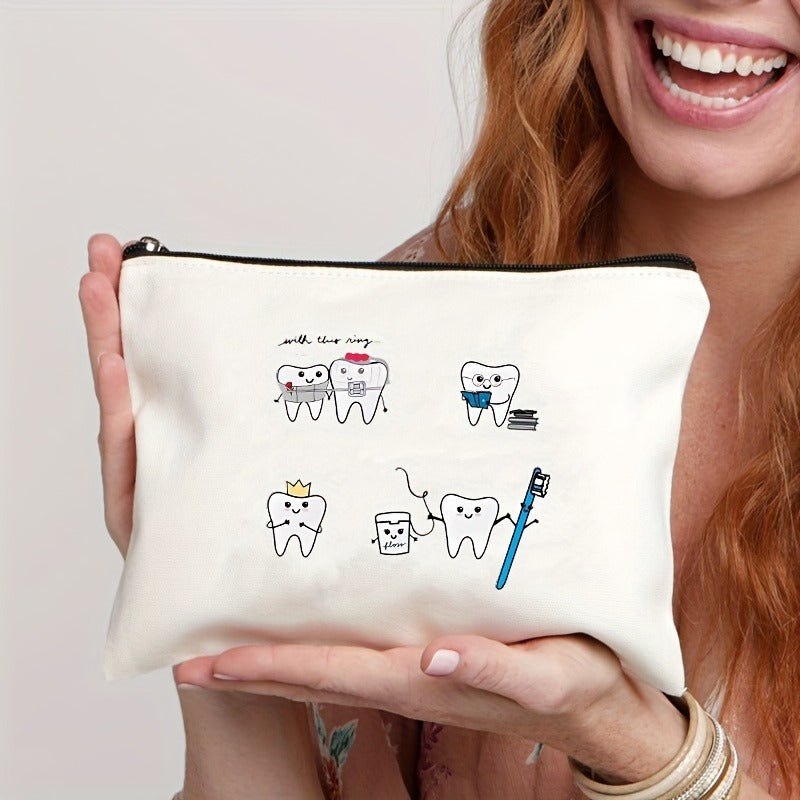 Poche zippée en toile pour enfants