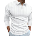 Solid Color Fitness Business Casual Lapels manches longues hommes