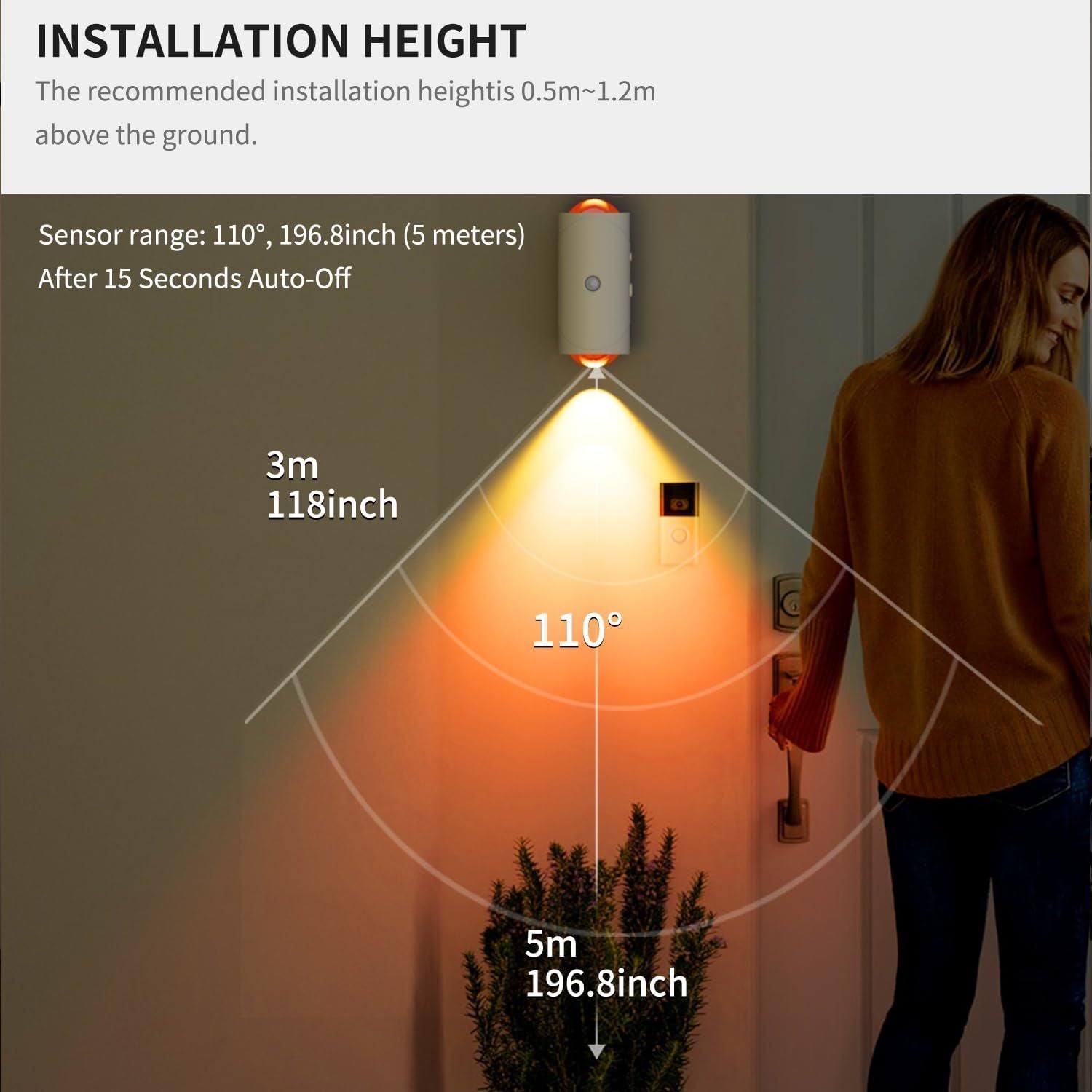 4pcs Rechargeable LED lumière de nuit lampe de mur commercial StrobeLight multicolore mode Dimmab