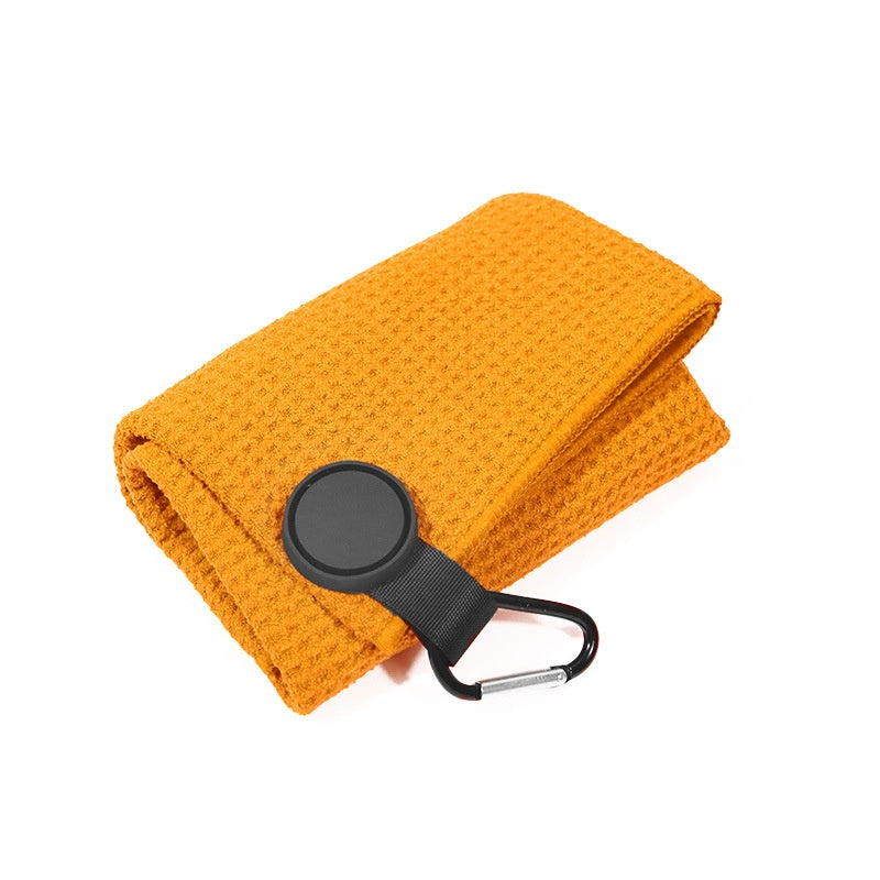 Serviette de golf magnétique ronde en microfibre