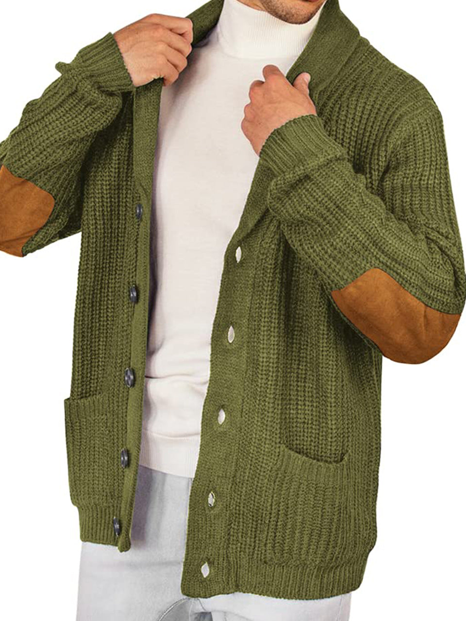 Chandails à effet suède fashionnable pour hommes