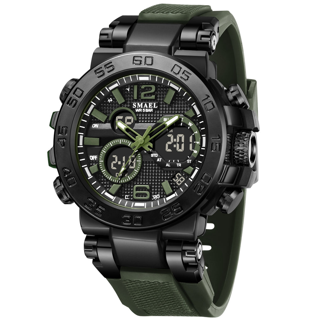SMAEL Montre électronique Quartz pour hommes exquise et élégante