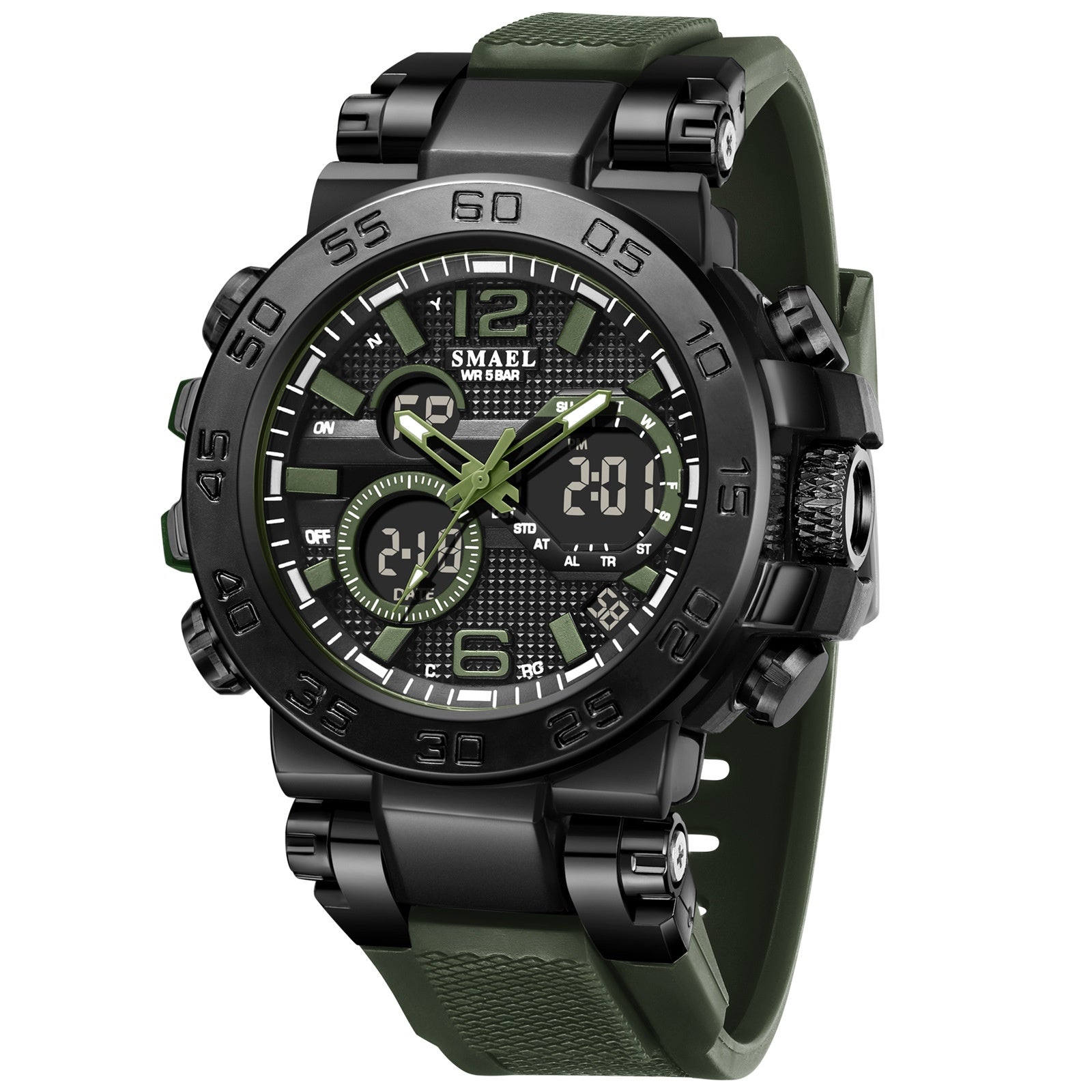 SMAEL Montre électronique Quartz pour hommes exquise et élégante