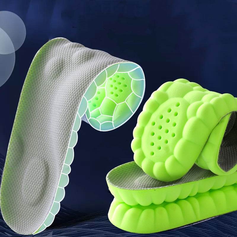 Semelle intérieure Pas d'arc de pied fatigué Massage Sweat Absorbant et Déodorant Antibactérien
