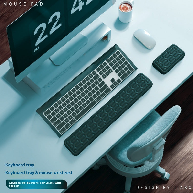 Clavier double face et tampon de souris avec mousse de mémoire épaisse