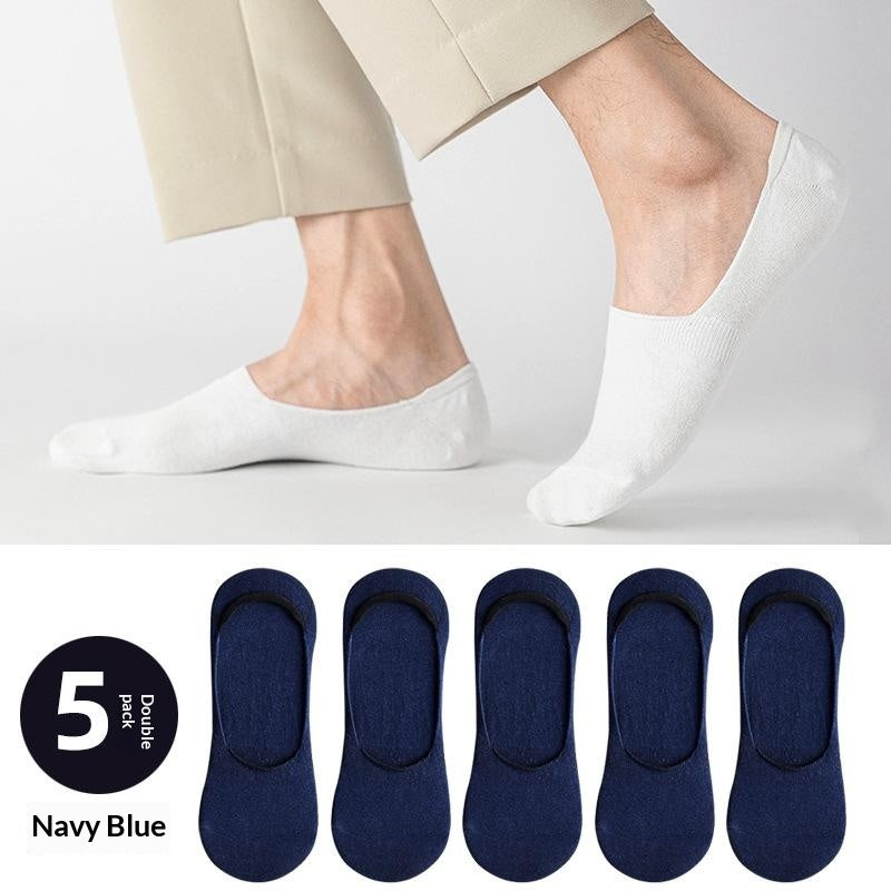 Chaussettes en coton à faible coupe, minces et non glissantes