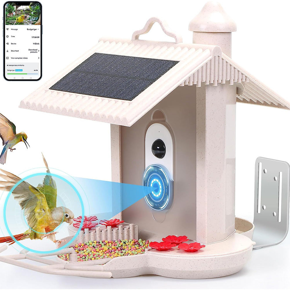 Alimentation intelligente 160 degrés large angle AI identifier les oiseaux